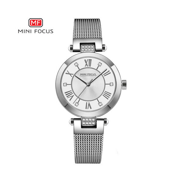 

Женские наручные часы (MF0215L.02 All Silver Diamonds) Mini Focus 30 мм Серебряный