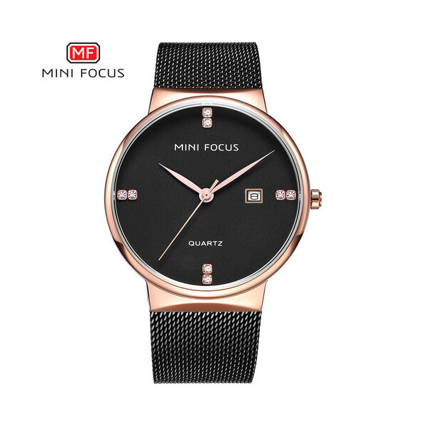 

Женские наручные часы (MF0181G.02 Black-Cuprum) Mini Focus 40 мм Черный