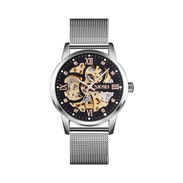 

Мужские наручные часы (9199 Silver-Black) Skmei 40 мм Серебряный