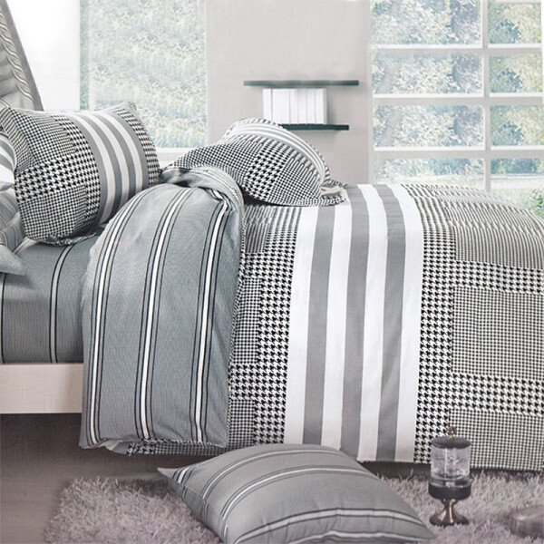 

Комплект постельного белья (5401) Elway 160х220 см (2шт) Белый, Черный