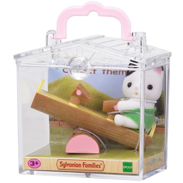 

Котенок на качеле Sylvanian Families, в пластиковом сундучке (5205)