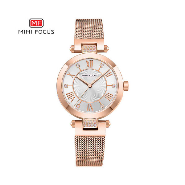 

Женские наручные часы (MF0215L.05 Cuprum-Silver Diamonds) Mini Focus 30 мм Бронзовый