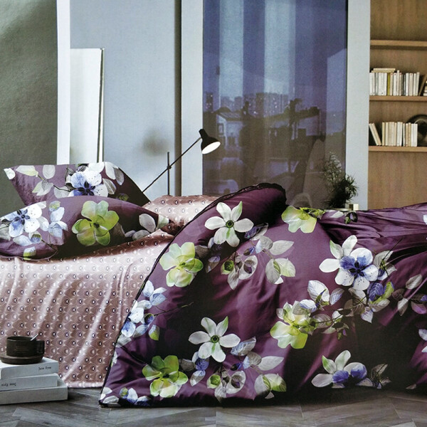 

Комплект постельного белья (9695) Elway 160x210 см (2шт) Сиреневый