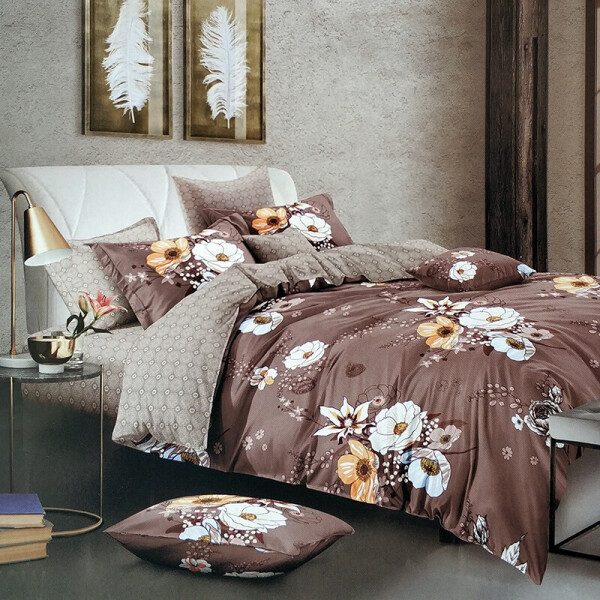 

Комплект постельного белья (9684) Elway 160x210 см (2шт) Коричневый