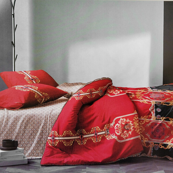

Комплект постельного белья (9688) Elway 160x210 см (2шт) Красный