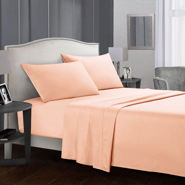 

Комплект постельного белья (9634) Time Textile 150х220 см (2шт) Персиковый