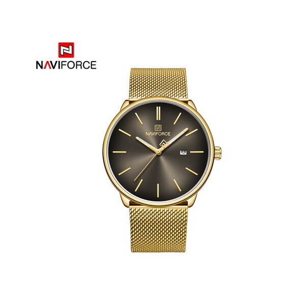 

Женские наручные часы (NF3012L Gold-Black) Naviforce 32 мм Золотой