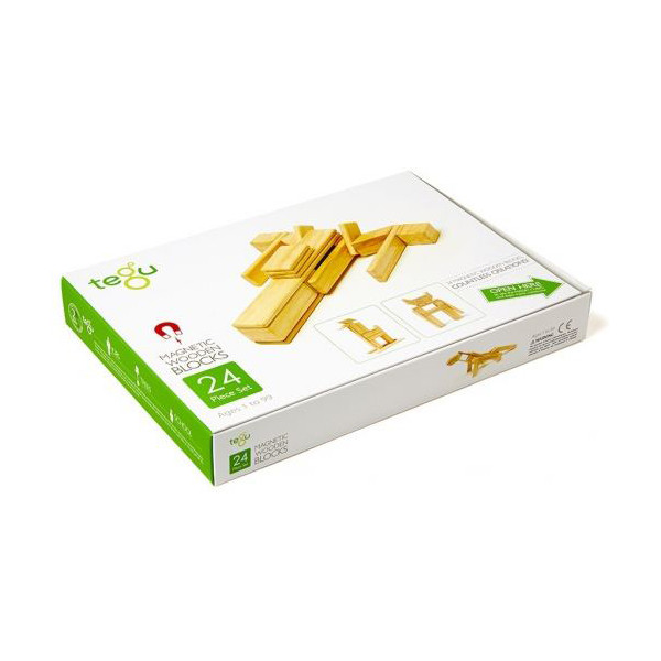 

Конструктор магнитный Tegu Базовый, 24 эл. (24P-NAT-306T)