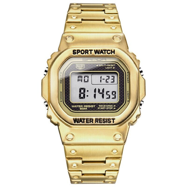 

Мужские наручные часы (390 All Gold) Sanda 34х43 мм