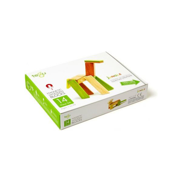 

Конструктор магнитный Tegu Базовый джунгли, 14 эл. (14P-JNG-306T)