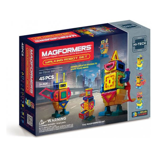 

Конструктор магнитный Magformers, Шагающий робот, 45 эл. (709004)