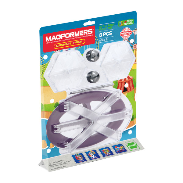 

Конструктор магнитный Magformers Элементы обозревательного колеса, 8 эл. (798010)
