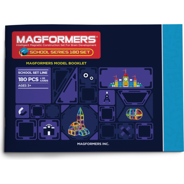 

Конструктор магнитный Magformers Школьный набор, 180 эл. (712004)