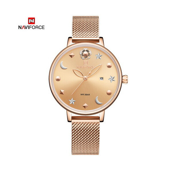 

Женские наручные часы (NF5009 All Cuprum) Naviforce 36 мм Бронзовый
