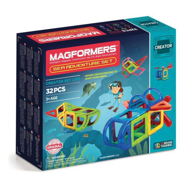 

Конструктор магнитный Magformers Путешествие к морским глубинам, 32 эл. (703012)