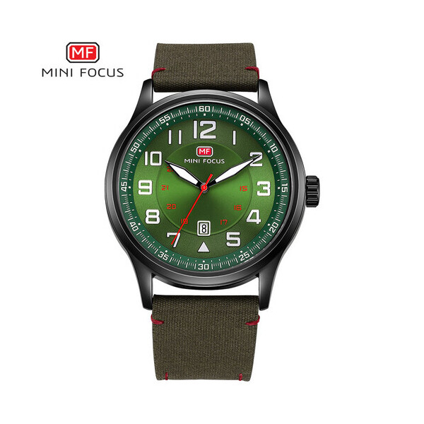 

Мужские наручные часы (MF0166G.04 Green-Black) Mini Focus 45 мм Зеленый