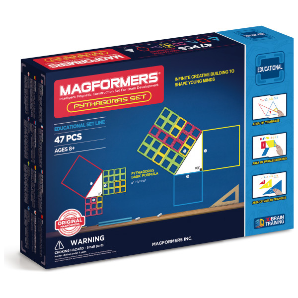 

Конструктор магнитный Magformers Пифагор, 47 эл. (711003)