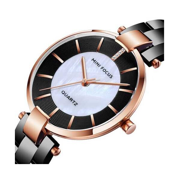 

Женские наручные часы (MF0224L.03 Black-Gold) Mini Focus 34 мм Черный