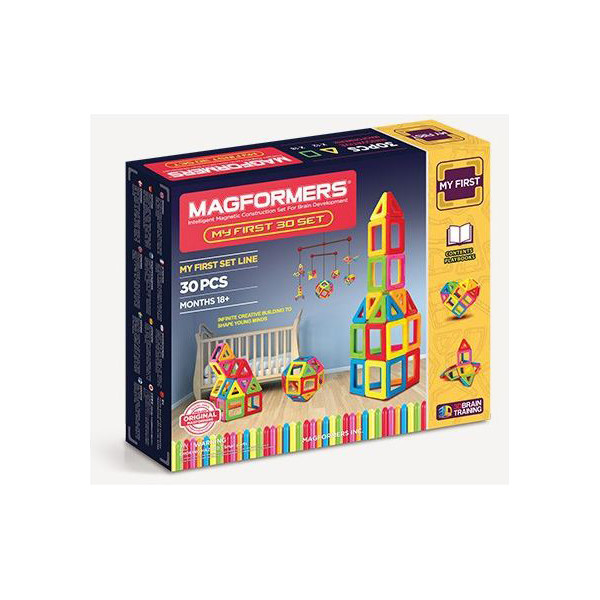 

Конструктор магнитный Magformers Мой первый набор, 30 эл.(702001)