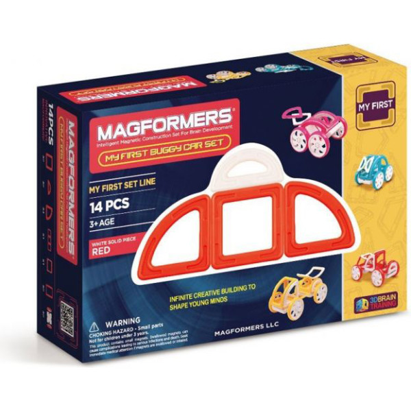 

Конструктор магнитный Magformers Мой первый красный автомобиль, 14 эл. (702006)