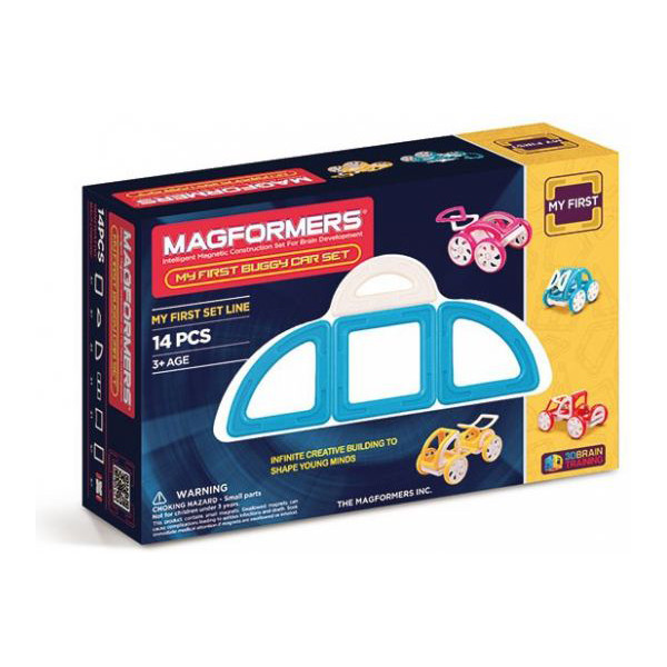 

Конструктор магнитный Magformers Мой первый голубой автомобиль, 14 эл.(702007)