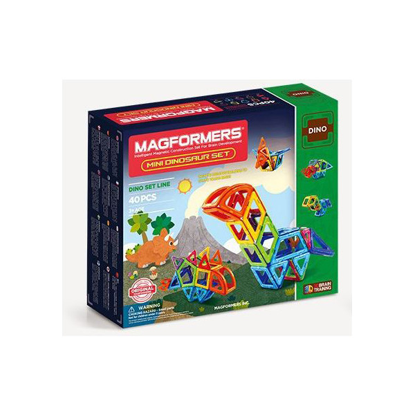 

Конструктор магнитный Magformers Маленькие динозавры, 40 эл.(708003)