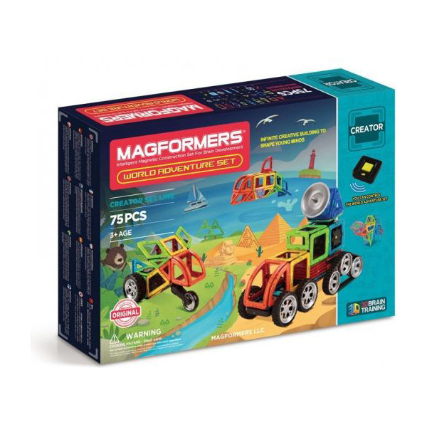 

Конструктор магнитный Magformers Кругосветное путешествие, 75 эл. (703013)