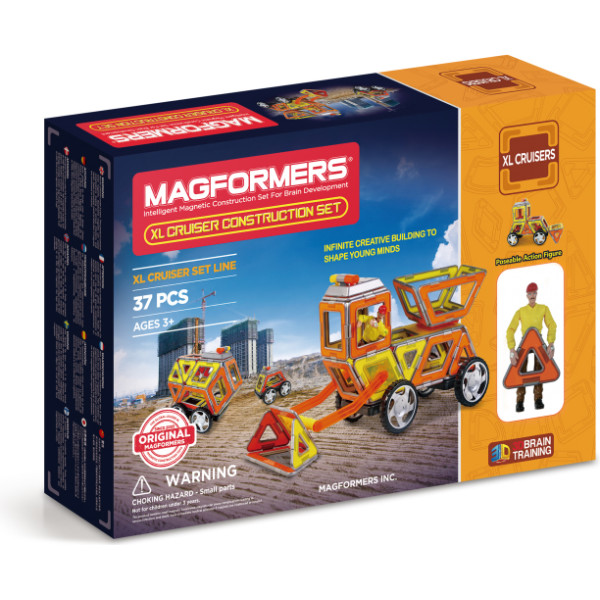 

Конструктор магнитный Magformers Крейсеры XL, Строители, 37 эл. (706003)