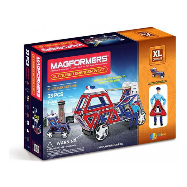 

Конструктор магнитный Magformers Крейсеры XL, Спасатели, 33 эл. (706002)