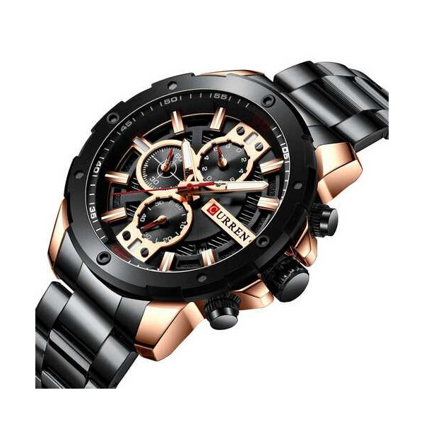 

Мужские наручные часы (8336 Black-Cuprum) Curren 49 мм Черный