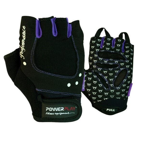 

Перчатки для фитнеса (PP-1751) PowerPlay XS Черно-Фиолетовый