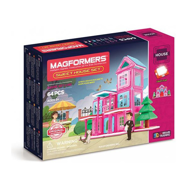 

Конструктор магнитный Magformers Дом милый дом, 64 эл. (705001)