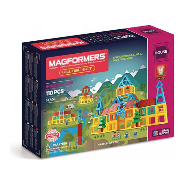 

Конструктор магнитный Magformers Деревня, 110 эл. (705002)