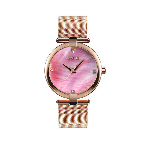

Женские наручные часы (9177 Gold Pink) Skmei 34 мм Золотой
