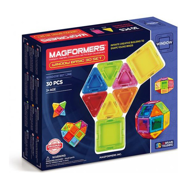 

Конструктор магнитный Magformers Базовый Супер 3Д набор, 30 эл. (714002)