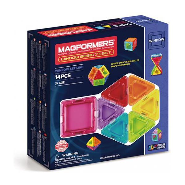 

Конструктор магнитный Magformers Базовый Супер 3Д набор, 14 эл. (714001)