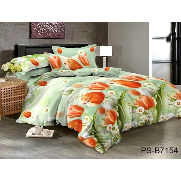 

Постельное белье (PS-B7154) ТМ TAG 145x215 см (2шт) Салатовый