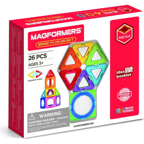 

Конструктор магнитный Magformers Базовый Плюс, 26 эл. (715014)