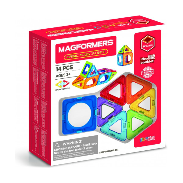 

Конструктор магнитный Magformers Базовый Плюс, 14 эл. (715013)
