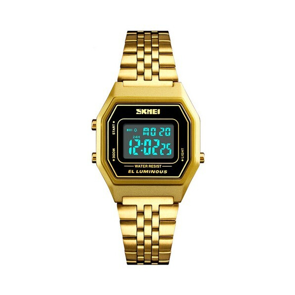 

Мужские наручные часы (1345B Gold-Black) Skmei 31 мм Золотой