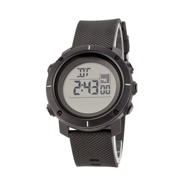 

Мужские наручные часы (1212 Black-White Small) Skmei 45 мм Черный