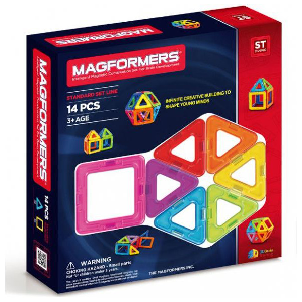 

Конструктор магнитный Magformers Базовый набор, 14 эл.(701003)
