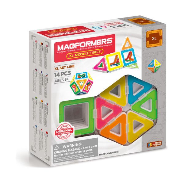 

Конструктор магнитный Magformers Neon XL, 14 эл. (706005)