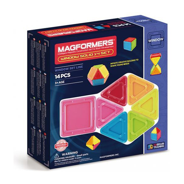 

Конструктор магнитный Magformers 3D окошки, 14 эл.(714005)