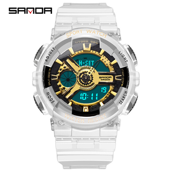 

Мужские наручные часы (892 Gold) Sanda 45 мм Серебряный