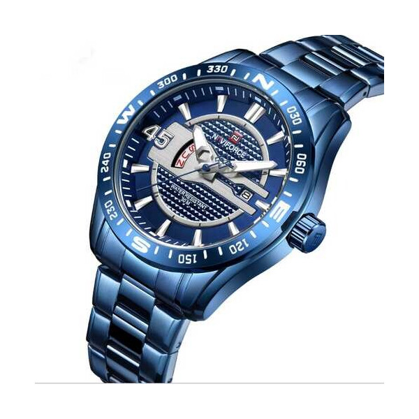 

Мужские наручные часы (NF9157 All Blue) Naviforce 43 мм Синий