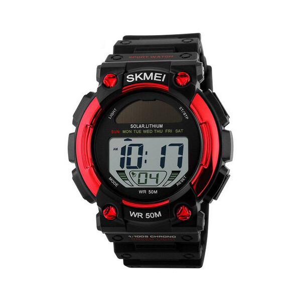 

Мужские наручные часы (1126 Black-Red) Skmei 47 мм Черный