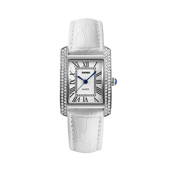 

Женские наручные часы (1281 White-Silver) Skmei 29x29 мм Серебряный