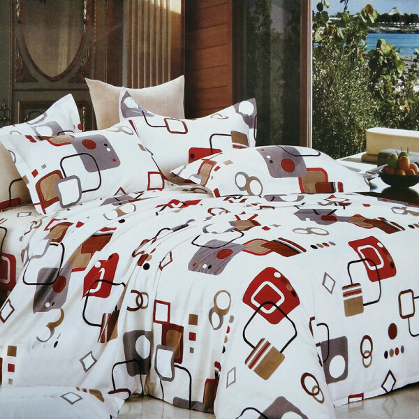 

Комплект постельного белья (SK-E-41) East New Casual 200x230 см Бело-бежевый
