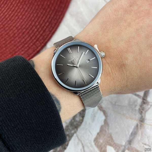 

Женские наручные часы (NF3012L Silver-Gray) Naviforce 32 мм Серебряный